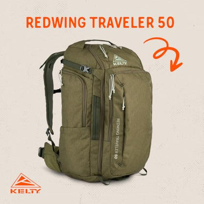 Kelty | Redwing Traveler Backpacks, Travel Pack for Adventure Travel - color: Burnt Olive, size: 50L