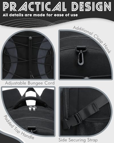 BLUEFAIRY Middle High School Backpack for Teen Boys Girls Large College Bookbag with Laptop Sleeve Back to School Book Bags Mochilas Escolares para Niños Niñas Adolescentes (Black/Dark Gray, Solid) - color: Black/Dark Gray