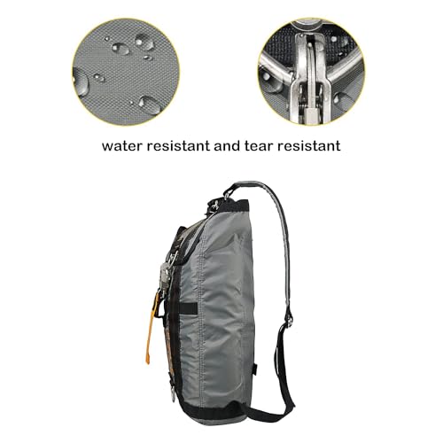 Military Tactical Backpack Parachute Buckles Hook Nylon Rucksacks Flight Backpacks Day Pack for Outdoor,Hiking,Camping (Grey) - color: Grey