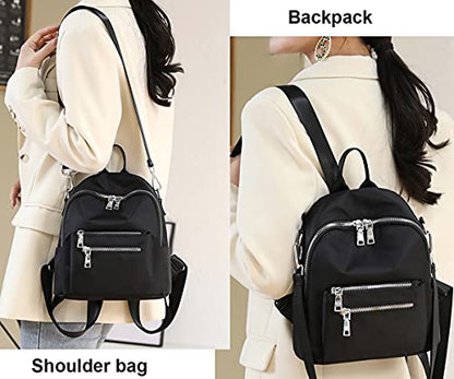 Women's Mini Backpack Purse Fashion Rucksack Daypack Small Shoulder Bag - color: Red