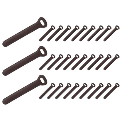 PATIKIL 30Pcs Leather Zipper Pull, 2.6" Replacement Zipper Puller Extender Backpack Luggage Sliders for Handbags Suitcases Bags Wallets Jackets Coats Pull Tabs, Dark Brown - color: Dark Brown