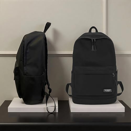 Large Capacity Men's and Women's Backpacks for Leisure Travel Sports Commuting Teenagers/College Students' Backpacks（Black） - color: Black