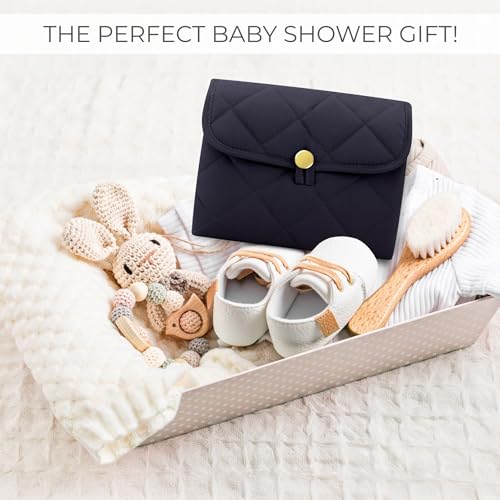 Portable Diaper Changing Pad - Soft and Easy to Clean Diaper Changing Mat for Babies - The Perfect Lightweight and Foldable Pad for Traveling - color: Black