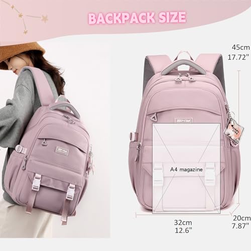 Blue Kids Backpack for Teen Girls Plain School Bag for Elementary Middle School Bookbag for Women - color: 01a Blue
