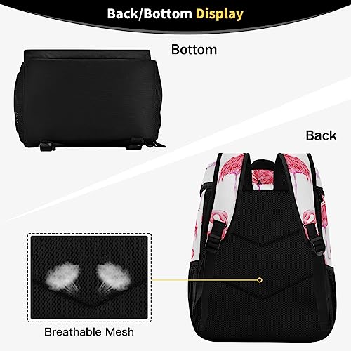 Pink Flamingo Cooler Backpack 36 Cans Insulated Backpack Cooler Leak Proof Cooler Bag Lightweight Backpack for Lunch Camping Picnic Beach