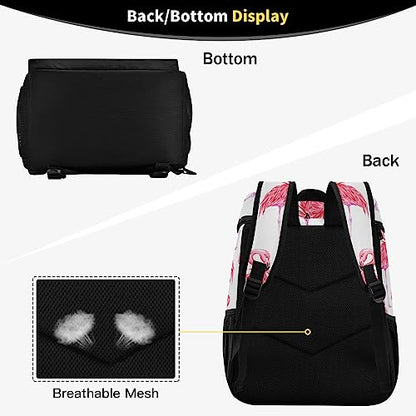 Pink Flamingo Cooler Backpack 36 Cans Insulated Backpack Cooler Leak Proof Cooler Bag Lightweight Backpack for Lunch Camping Picnic Beach