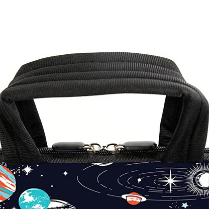 AMARY 15.4" 15.6" laptop sleeve adjustable shoulder strap with handle accessory pocket for men women (Galaxy-1) - color: Galaxy-1