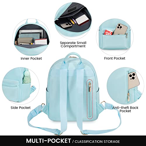 LOVEVOOK Backpack for Women Light Weight Waterproof Backpack Purses Daily Backpack… | Light Weight - color: Light Blue