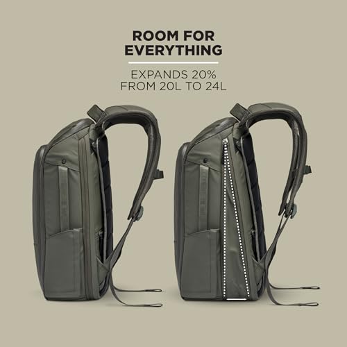 NOMATIC Backpack- Travel Carry On Backpack - Laptop Bag 20L - Water Resistant Travel Backpack - Traveling Carry On Backpack for Women and Men- Business Backpack - Personal Item Bag - color: Olive, size: 20L