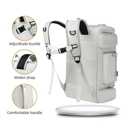 Travel Backpack Business Bag Wet And Dry Separation Shoulder Bags compartment Daypack Large Capacity Outdoor Pack(Gray) - color: Gray
