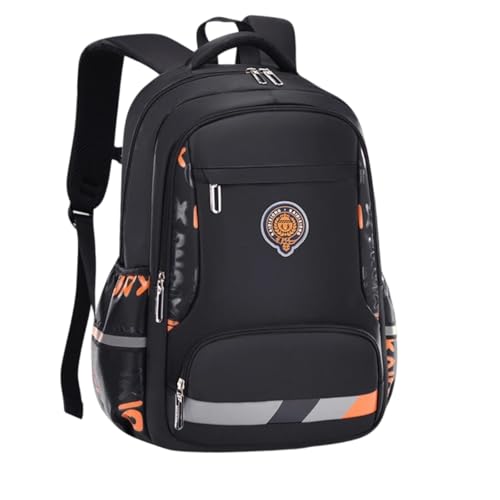 Stylish Lightweight Minimalist Backpack with Sporty Style, Durable Spacious Daily Daypack for New Term Gift (Black,Small) - color: Black, size: Small