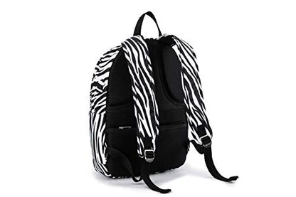 Kinmac Water Resistant Laptop Travel Outdoor Backpack with USB Charging Port for 13 inch 14 inch and 15.6 inch Laptop (Zebras) - color: Zebras