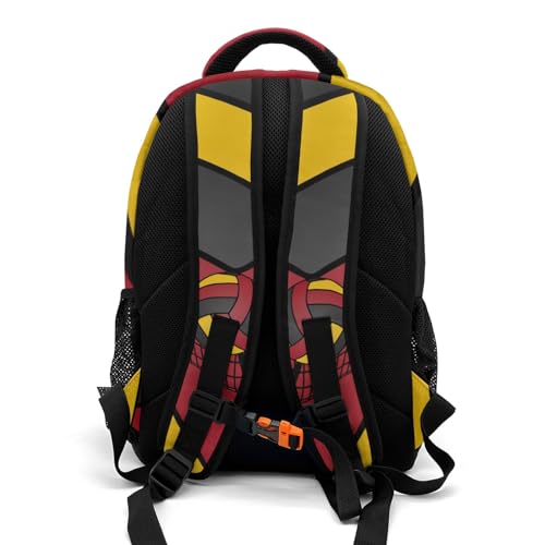 Volleyball Gold Red Personalized School Backpack Waterproof Laptop Bag for Woman Man - color: Muilti 15