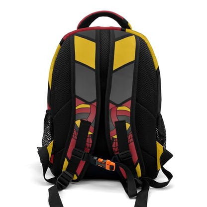 Volleyball Gold Red Personalized School Backpack Waterproof Laptop Bag for Woman Man - color: Muilti 15