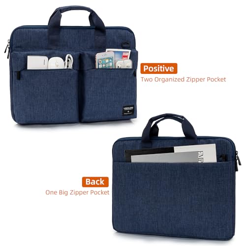 KINGSLONG 15.6 inch Laptop Shoulder Bag, Slim Laptop Sleeve Case, Shockproof Computer Notebook Ultrabooks Carrying Case Handbag Cover Fit for Acer Asus Dell Lenovo HP, Blue - color: Blue, size: 15 - 15.6 Inch