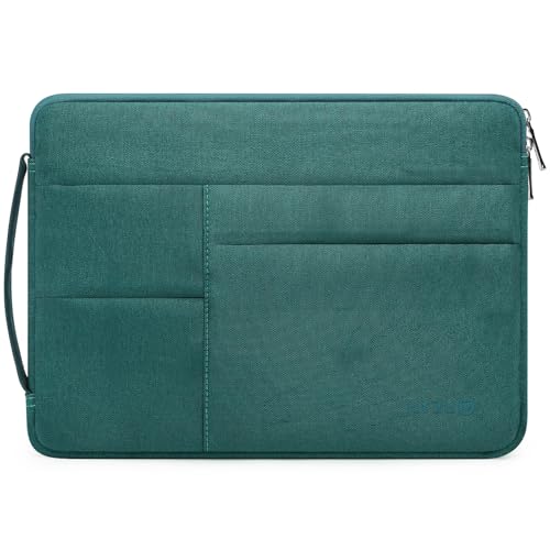 HYZUO 14-15 Inch Laptop Sleeve Bag for MacBook Air 15 M5 A3448 M4 M3 M2 2026-2023, MacBook Pro 15, 15" Surface Laptop, XPS 14/15 Plus, NoteBook Case for 14" HP Dell Lenovo Asus Acer, Dark Green - color: Dark Green, size: 14-15 Inch