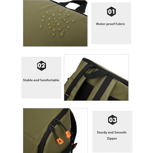 Asixxsix Outdoor Camera Backpack, Bag Professional for DSLR Mirrorless Camera Water Proof, Large Capacity Removable bag with Seven Removable Dividers and Several Pockets for Outdoor