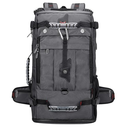 WITZMAN Travel Backpack for Men Large Duffle Luggage Bag Fit 17 Inch Laptop Carry On Bags for Airplane (B681 Silvery Grey New) - color: Silvery Grey New