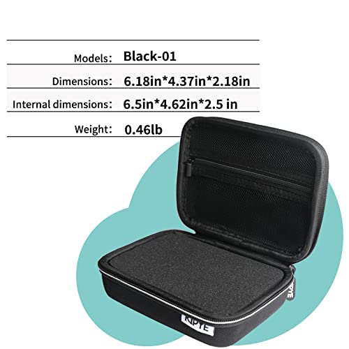 Electronics Organizer Travel Case,DIY Sponge Protection Electronic Organizer Travel Carrying Case Tech Accessories Hard Case Tech Pouch for Mouse Projector Charger Phone Earphone Hard Disk - size: 6.18in*4.37in*2.18in
