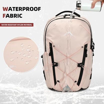 AO ALI VICTORY Women's Laptop Backpack 15.6 inch,Travel Backpack for Men - color: Pink