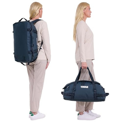 Thule Chasm Duffel bag, Weather-resistant materials, Easy packing, Converts to backpack, Internal pockets, Travel-ready - color: DARKEST BLUE, size: 40L