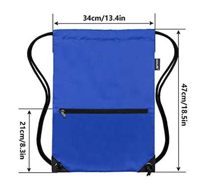HOLYLUCK Drawstring Backpack Bag Sport Gym Sackpack - color: Blue