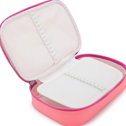 Kipling Women's 100 Pens Case, Organize Accessories, Art Supplies, Makeup, Travel Organizer - color: Pink Burst, style: 100 Pens