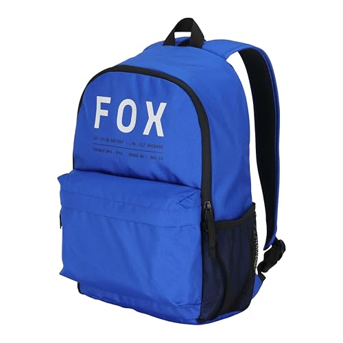 Fox Racing Clean Up Backpack, Slim Everyday School & Street Bag with Laptop Sleeve, Water Bottle Pocket & Adjustable Straps, Blue - color: Blue