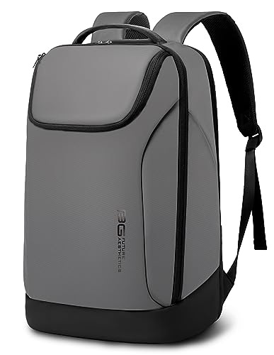 BANGE Business Commute Backpack Waterproof fit 15.6 Inch Commute backpack,Travel Durable Backpack - color: Grey(no Charge Port)