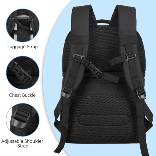 Goloni 40L Insulated Cooler Backpack, Leakproof Lightweight Soft-Sided Cooler with Cooler Compartment - color: Black