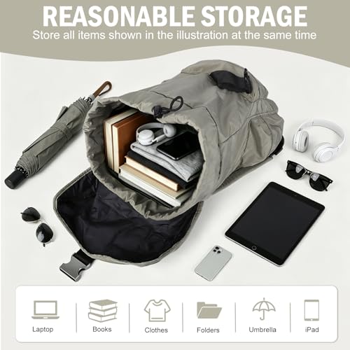 Khaki Travel Backpack Laptop Backpack For Women Carry On Backpack Waterproof Backpack Anti Theft Flight Approved Business Commute - color: Brown