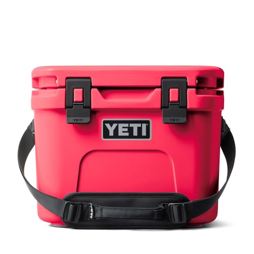 YETI Roadie 15 Hard Cooler with DoubleDuty Shoulder Strap - color: Bimini Pink