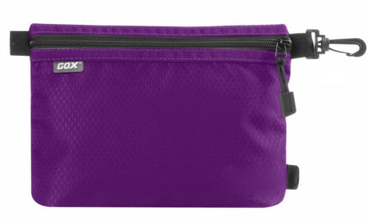 GOX Small Toiletry Bag for Men Bulk Cosmetic Bag Dopp Kit Carry On Zipper Pouch Organization Nylon Small Packing Sack Waterproof (Purple) - color: Purple