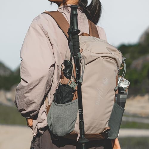 Small Hiking Backpack with Chest Strap for Men Women, 20L Lightweight Waterproof Travel Backpack with Padded Straps, Durable Cute Casual Hiking Daypack for Traveling Camping, Khaki - color: Khaki