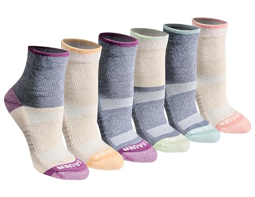 Eddie Bauer Women's Dura Dri Moisture Control 6-pair Quarter Socks - color: Oatmeal Assorted (6 Pairs)