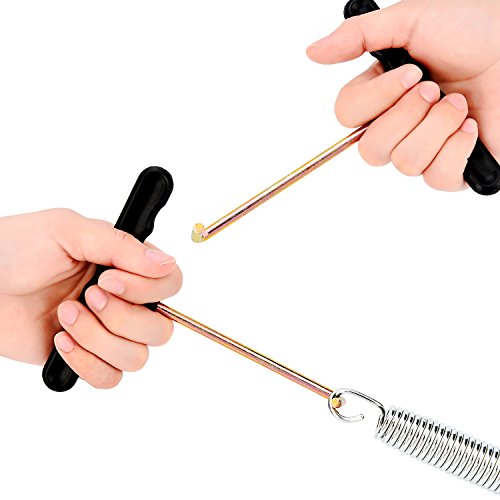 TecUnite 2 Pack Trampoline Spring Pull Tool Adjustment T-Hook Spring Pull Kit