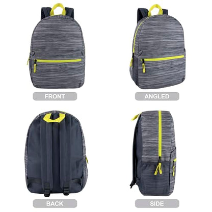Trail maker 17 inch Backpack for Travel & Commute, Zippered Front & Mesh Side Pockets, Padded Straps - color: Art Board