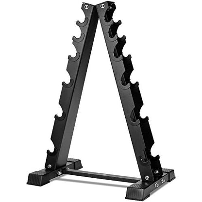 Dumbbell Rack Stand Only, Weight Rack for Dumbbells Compact A-Frame Home Gym Space Saver, 480/800 LBS Weight Capacity - style: 6 Tier - 800LBS