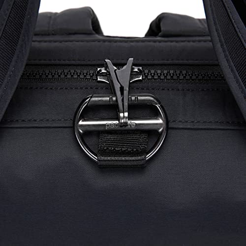 Pacsafe Women's Citysafe CX 17L Anti Theft Backpack-Fits 16 inch MacBook Pro, Econyl Black, One Size - color: Econyl Black