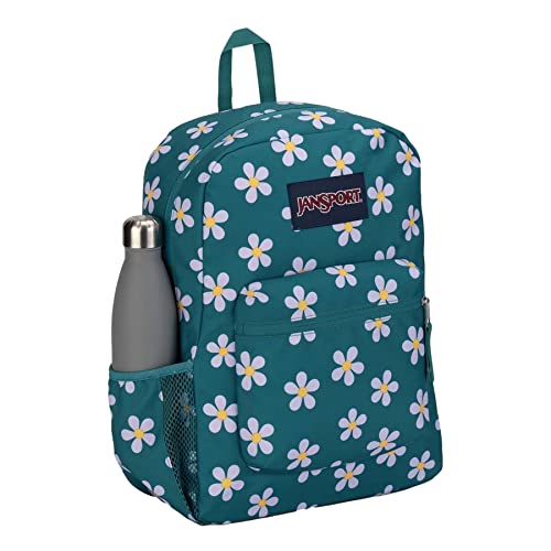 JanSport Cross Town Backpack 17" x 12.5" x 6" - Simple Bag for Everyone with 1 Main Compartment, Front Utility Pocket - Premium Class Accessories - Precious Petals - color: Precious Petals