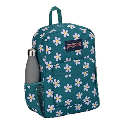 JanSport Cross Town Backpack 17" x 12.5" x 6" - Simple Bag for Everyone with 1 Main Compartment, Front Utility Pocket - Premium Class Accessories - Precious Petals - color: Precious Petals