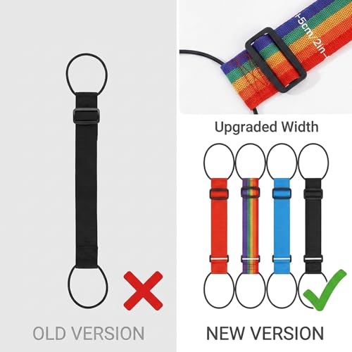 4 Pack Luggage Connector Straps, Adjustable Elastic Luggage Connector Straps for Suitcases, Travel Straps for Luggage Securing Bags, Backpacks & Accessories, Adjusts Extends to 40cm