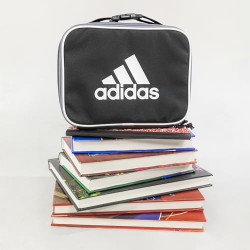 adidas Unisex Foundation Insulated Lunch Bag, Black/White, ONE SIZE - color: Black/White