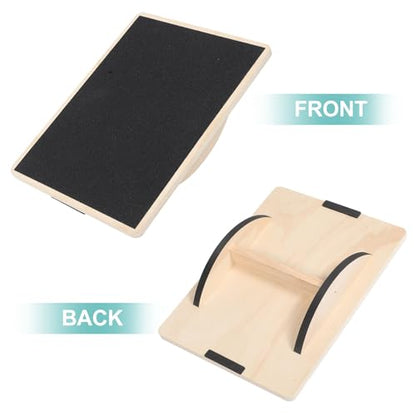 VALICLUD Solid Board Non-slip Wobble Trainer for Adults Sensory Coordination Fitness Exercise at Home Gym