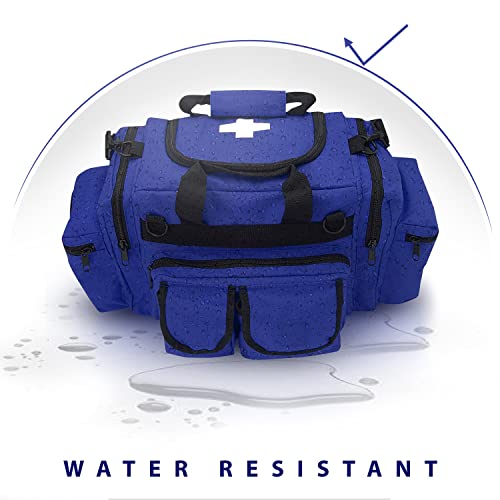 ASA TECHMED First Aid Responder EMS Emergency Medical Trauma Bag Deluxe, Blue - color: Blue