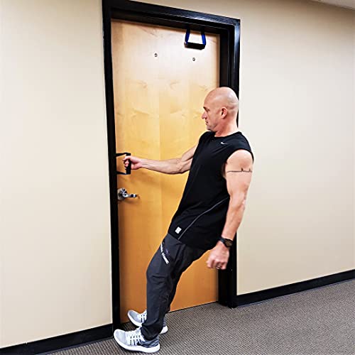 WorldFit Crazy-8 Pull-Up Grips and ISO Trainer for Door in Home, Office and Hotel, Portable Gym in a Bag (Black)