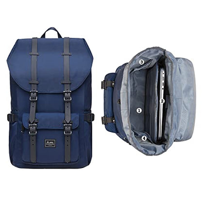 KAUKKO Travel Laptop Backpack, Outdoor Rucksack, Causal backpack Fits 15.6"(Nylon Blue) - color: 2nylon Blue, size: Large