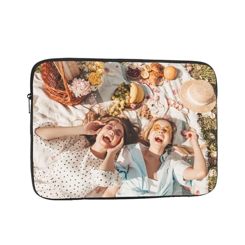 Custom Laptop Sleeve Bag Personalized Laptop Case Add Photo Logo Text Carrying Briefcase Protective Case Computer Notebook Bag (17 inch) - size: 17 inch