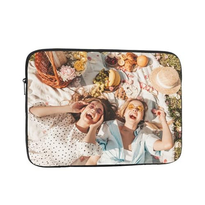 Custom Laptop Sleeve Bag Personalized Laptop Case Add Photo Logo Text Carrying Briefcase Protective Case Computer Notebook Bag (17 inch) - size: 17 inch