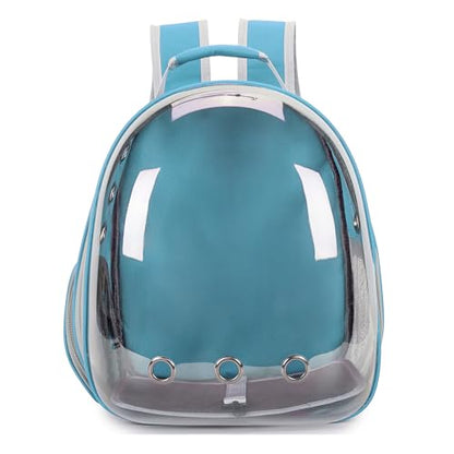 Cat Bubble Backpack Carrier for Small Medium Dogs Cats Carrying Bag, Airline Approved Pet Travel Carrying Bag Dog Hiking Walking Outdoor Backpack (Blue) - color: Blue